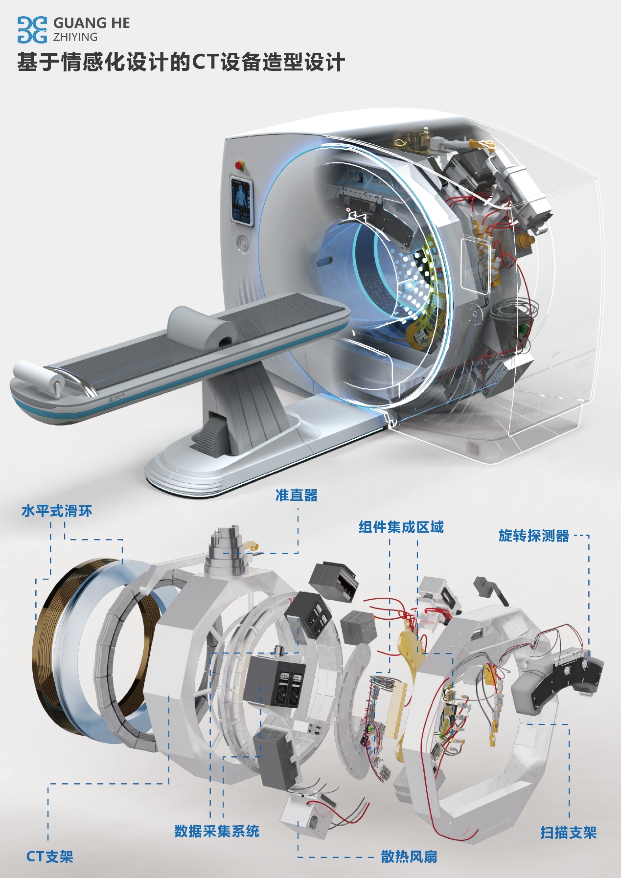 融悦 CT——基于情感化设计的CT设备造型设计