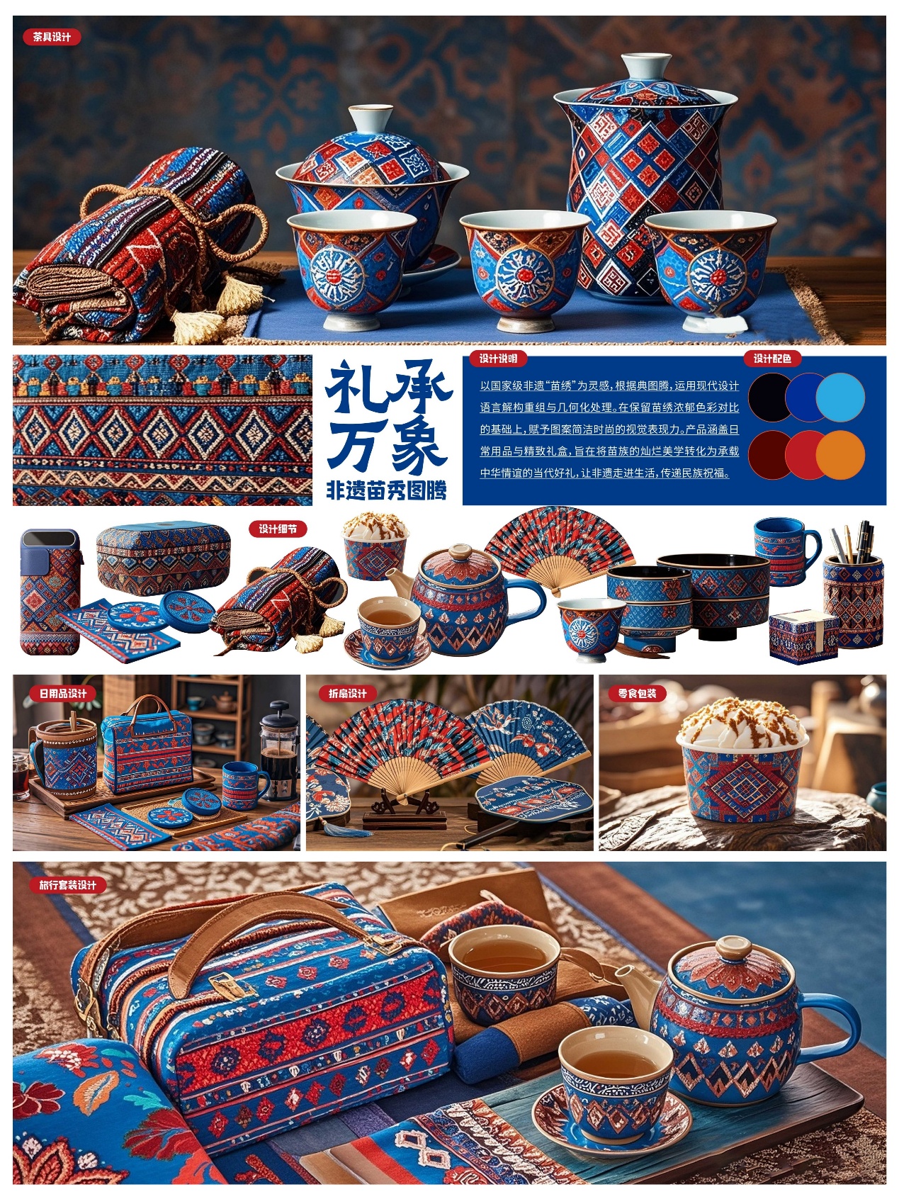 苗族纹样文创设计