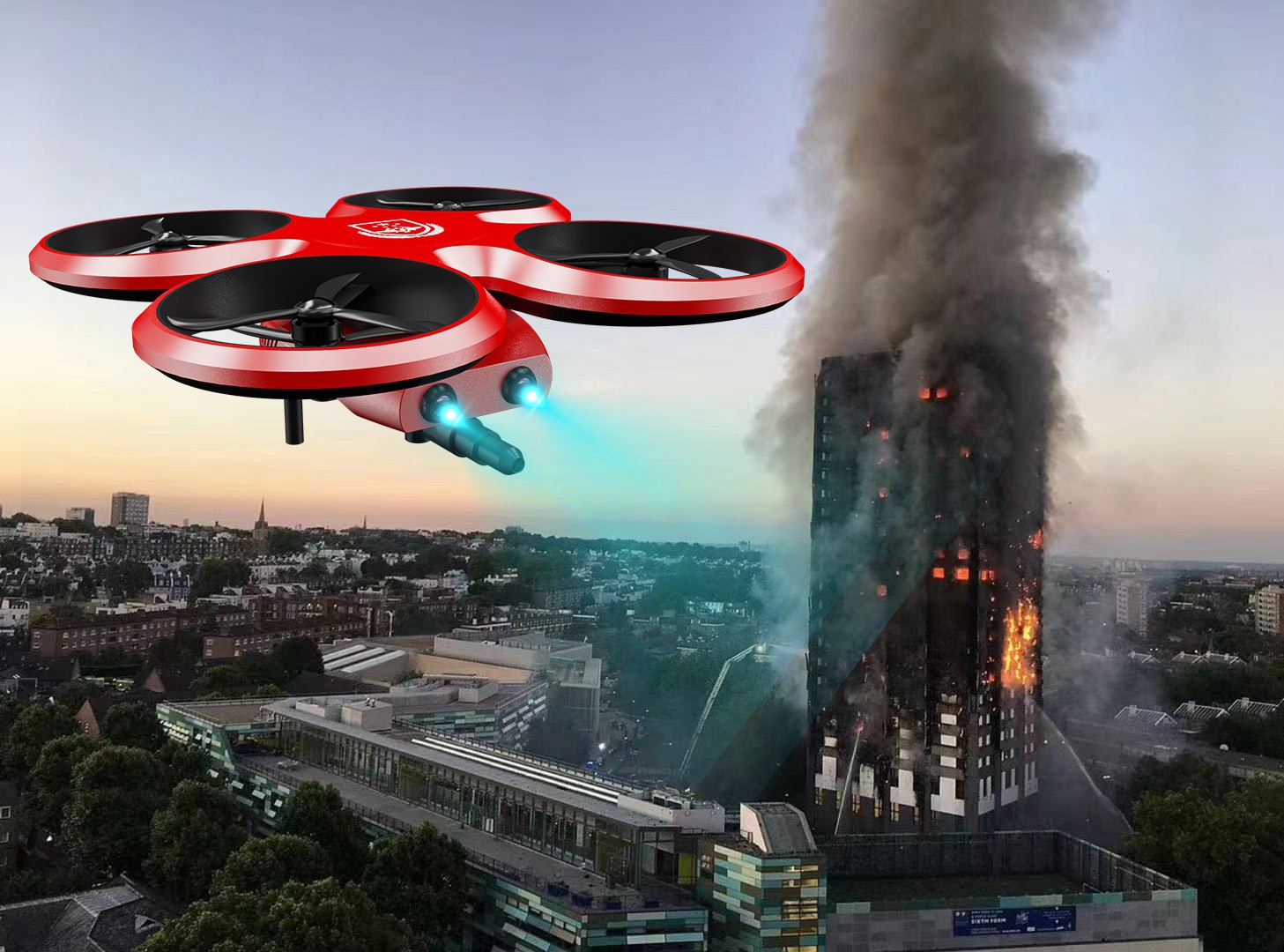 中国消防救援--无人机搭载高压水枪灭火系统设计